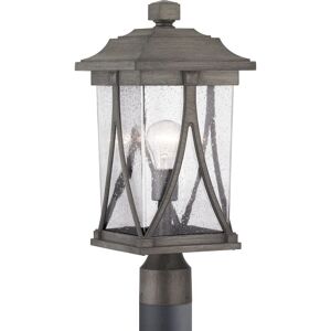 Progress Lighting Abbott Collection Aluminum/ Seeded Glass 1-Light Post Lantern - 22.250 Grey 22.250 Progress Lighting Abbott Collection Aluminum/ Seeded Glass 1-Light Post Lantern - 22.250 Grey 22.250