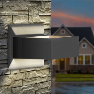 Kodotan sofa Wall Sconce LED Integrated Porch Light Modern Waterproof IP54 Wall Lamps Outdoor Up/Down Skeleton Light Grey 7 to 12 Inches Kodotan sofa Wall Sconce LED Integrated Porch Light Modern Waterproof IP54 Wall Lamps Outdoor Up/Down Skeleton Light Grey 7 to 12 Inches