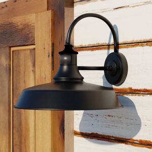 Vaxcel Dorado Bronze Motion Sensor Dusk to Dawn Farmhouse Barn Dark Sky Outdoor Wall Light Dark Bronze and Light Gold 15-in W x 13.25-in H x 16-in D Vaxcel Dorado Bronze Motion Sensor Dusk to Dawn Farmhouse Barn Dark Sky Outdoor Wall Light Dark Bronze and Light Gold 15-in W x 13.25-in H x 16-in D