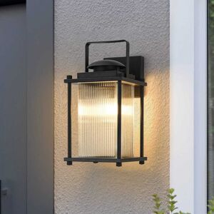Chandelierias Rectangle Ribbed Glass Cage Outdoor Wall Sconce Porch Light Black 7 to 12 Inches Chandelierias Rectangle Ribbed Glass Cage Outdoor Wall Sconce Porch Light Black 7 to 12 Inches