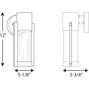 Progress Lighting Z-1030 Collection One-Light LED Small Wall Lantern - 15.120 Brown 15.120 Progress Lighting Z-1030 Collection One-Light LED Small Wall Lantern - 15.120 Brown 15.120