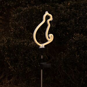 Touch of Eco Solar LED Neon Cat Outdoor Garden Decor Stake Light Touch of Eco Solar LED Neon Cat Outdoor Garden Decor Stake Light