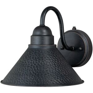 Vaxcel Lighting VAXCEL Outland 1-Light Aged Iron Dusk to Dawn Sensor Farmhouse Outdoor Wall Sconce, Gooseneck Metal Shade, Dark Sky Compliant Aged Iron and Light Gold 10-in W x 9-in H x 11.75-in D Vaxcel Lighting VAXCEL Outland 1-Light Aged Iron Dusk to Dawn Sensor Farmhouse Outdoor Wall Sconce, Gooseneck Metal Shade, Dark Sky Compliant Aged Iron and Light Gold 10-in W x 9-in H x 11.75-in D