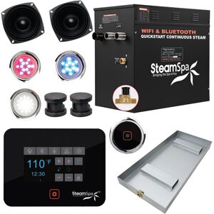 SteamSpa Black Series Bluetooth 12kW QuickStart Steam Bath Generator Oil Rubbed Bronze See Description SteamSpa Black Series Bluetooth 12kW QuickStart Steam Bath Generator Oil Rubbed Bronze See Description
