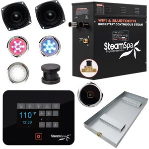 SteamSpa Black Series Bluetooth 6kW QuickStart Steam Bath Generator Oil Rubbed Bronze See Description SteamSpa Black Series Bluetooth 6kW QuickStart Steam Bath Generator Oil Rubbed Bronze See Description