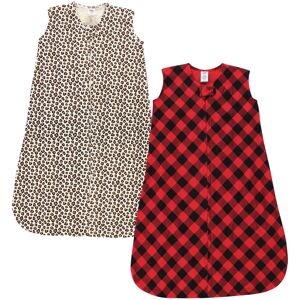 Hudson Baby Infant Girl Thermal Sleeveless Sleeping Bag 2pk, Buffalo Plaid Leopard Buffalo Plaid Leopard 12-18 Months Hudson Baby Infant Girl Thermal Sleeveless Sleeping Bag 2pk, Buffalo Plaid Leopard Buffalo Plaid Leopard 12-18 Months