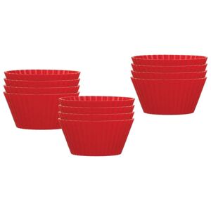 Mrs. Anderson's Baking Silicone Muffin Cups, 2 Sets of 12 Red Mrs. Anderson's Baking Silicone Muffin Cups, 2 Sets of 12 Red