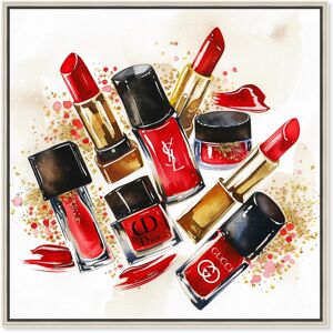 Lipstick and Nail Polish Collection Canvas Glam Art Prints by Art Remedy Black 24 Lipstick and Nail Polish Collection Canvas Glam Art Prints by Art Remedy Black 24