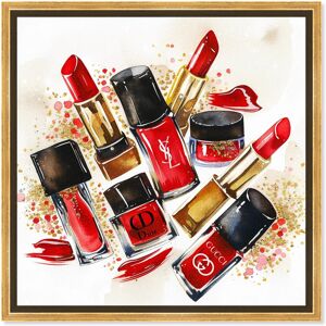 Lipstick and Nail Polish Collection Canvas Glam Art Prints by Art Remedy Black 12 Lipstick and Nail Polish Collection Canvas Glam Art Prints by Art Remedy Black 12