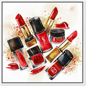 Lipstick and Nail Polish Collection Canvas Glam Art Prints by Art Remedy Black 24 Lipstick and Nail Polish Collection Canvas Glam Art Prints by Art Remedy Black 24
