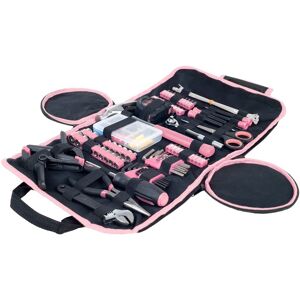 Stalwart 86-Piece Household Hand Tool Set - Kit with Screwdrivers, Pliers, Wrenches, and More - Includes Roll-Up Bag Black / Pink See Desciption Stalwart 86-Piece Household Hand Tool Set - Kit with Screwdrivers, Pliers, Wrenches, and More - Includes Roll-Up Bag Black / Pink See Desciption