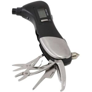 Bey Berk Multi-tool Digital Tire Gauge Black 2.5 x 1 x 6.5 Bey Berk Multi-tool Digital Tire Gauge Black 2.5 x 1 x 6.5
