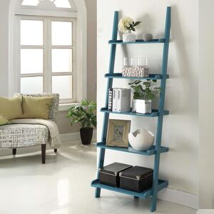 Convenience Concepts French Country Bookshelf Ladder Blue 25 - 36 in Convenience Concepts French Country Bookshelf Ladder Blue 25 - 36 in