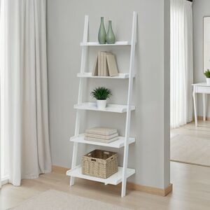 Convenience Concepts French Country Bookshelf Ladder White 25 - 36 in Convenience Concepts French Country Bookshelf Ladder White 25 - 36 in