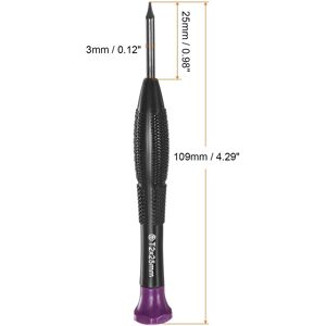 Unique 2pcs Precision Torx Screwdriver T2 Star Head Swivel Lid Non-slip Plastic Handle - Black, Purple Black, Purple T2 Unique 2pcs Precision Torx Screwdriver T2 Star Head Swivel Lid Non-slip Plastic Handle - Black, Purple Black, Purple T2