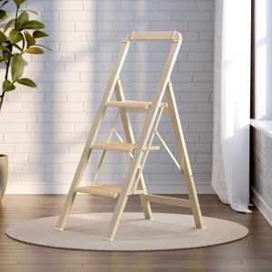 Kodotan sofa 3 Step Ladder Folding Step Stool with Wide Anti-Slip Pedal, Aluminium Lightweight Foldable Step Ladders, 450 lbs Capacity Light beige 16.8 In. L X 2.0 In. W X 44.7 In. H Kodotan sofa 3 Step Ladder Folding Step Stool with Wide Anti-Slip Pedal, Aluminium Lightweight Foldable Step Ladders, 450 lbs Capacity Light beige 16.8 In. L X 2.0 In. W X 44.7 In. H