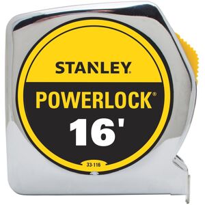 Stanley PowerLock 16 ft. L X 0.75 in. W Tape Measure 1 pk - 16 ft. Yellow, Silver 16 ft. Stanley PowerLock 16 ft. L X 0.75 in. W Tape Measure 1 pk - 16 ft. Yellow, Silver 16 ft.