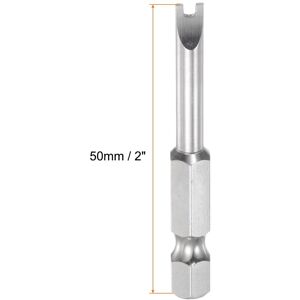 Unique 2.0mm Magnetic Spanner U Type Screwdriver Bit 1/4 Silver Tone U2.0 Unique 2.0mm Magnetic Spanner U Type Screwdriver Bit 1/4 Silver Tone U2.0