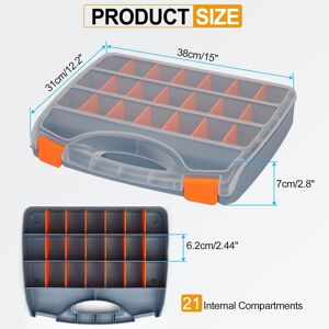 Unique Single Side Tool Organizer 15 Black, Clear, Orange 0.1 In. L X 0.1 In. W X 0.1 In. H Unique Single Side Tool Organizer 15 Black, Clear, Orange 0.1 In. L X 0.1 In. W X 0.1 In. H