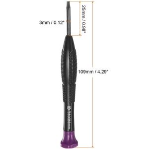 Unique 2pcs Precision Torx Screwdriver T8 Star Head Swivel Lid Non-slip Plastic Handle - Black, Purple Black, Purple T8 Unique 2pcs Precision Torx Screwdriver T8 Star Head Swivel Lid Non-slip Plastic Handle - Black, Purple Black, Purple T8