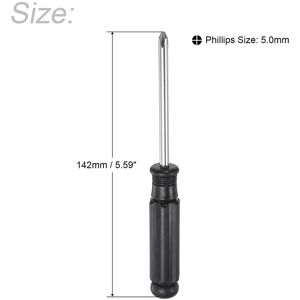Unique 5.0mm Mini Phillips Screwdriver w Handle for Small Appliances, 10 Pcs - Black, Silver Tone Black, Silver Tone 5.0mm Unique 5.0mm Mini Phillips Screwdriver w Handle for Small Appliances, 10 Pcs - Black, Silver Tone Black, Silver Tone 5.0mm