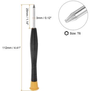 Unique 5pcs T6 Precision Torx Screwdriver w Swivel Lid for Electronics Repair - Yellow Yellow T6 Unique 5pcs T6 Precision Torx Screwdriver w Swivel Lid for Electronics Repair - Yellow Yellow T6