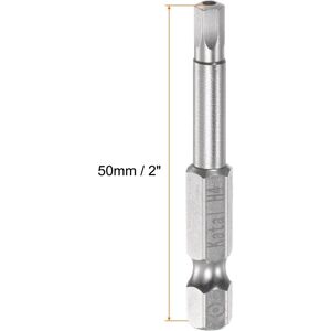 Unique H4 Magnetic Security Hex Screwdriver Bit 1/4 Silver Tone H4 Unique H4 Magnetic Security Hex Screwdriver Bit 1/4 Silver Tone H4