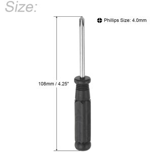 Unique 4.0mm Mini Phillips Screwdriver w Handle for Small Appliances, 10 Pcs - Black, Silver Tone Black, Silver Tone 4.0mm Unique 4.0mm Mini Phillips Screwdriver w Handle for Small Appliances, 10 Pcs - Black, Silver Tone Black, Silver Tone 4.0mm