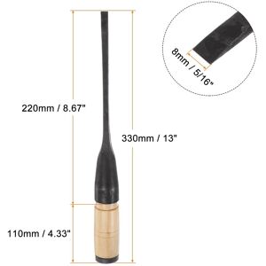 Unique Straight Wood Chisel 8mm Beveled Edge Blade Woodworking Hand Tools - Wooden, Black Wooden, Black Unique Straight Wood Chisel 8mm Beveled Edge Blade Woodworking Hand Tools - Wooden, Black Wooden, Black