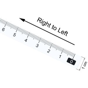 Unique Adhesive Back Tape Measure 100cm Right to Left Read for Workbench 150cm Unique Adhesive Back Tape Measure 100cm Right to Left Read for Workbench 150cm