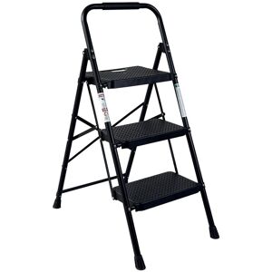 Kodotan sofa 3 Step Ladder, Folding Step Stool with Wide Anti-Slip Pedal, Sturdy Steel Ladder, Lightweight, Portable Steel Step Stool Black 18.5 In. L X 3.5 In. W X 44.5 In. H Kodotan sofa 3 Step Ladder, Folding Step Stool with Wide Anti-Slip Pedal, Sturdy Steel Ladder, Lightweight, Portable Steel Step Stool Black 18.5 In. L X 3.5 In. W X 44.5 In. H