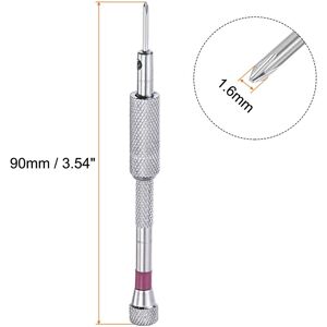 Unique Micro Precision Screwdriver 1.6mm Phillips Head for Electronics Repair - Silver Tone Silver Tone 1.6mm Unique Micro Precision Screwdriver 1.6mm Phillips Head for Electronics Repair - Silver Tone Silver Tone 1.6mm