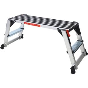 Versatile Non-Slip Folding Aluminum Work Bench, Portable Stool Ladder with a Maximum Capacity of 330lbs - 49.2“W Silver 49.2“W Versatile Non-Slip Folding Aluminum Work Bench, Portable Stool Ladder with a Maximum Capacity of 330lbs - 49.2“W Silver 49.2“W