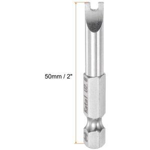 Unique 5pcs 2.6mm Magnetic Spanner U Type Screwdriver Bit 1/4 Silver Tone U2.6 Unique 5pcs 2.6mm Magnetic Spanner U Type Screwdriver Bit 1/4 Silver Tone U2.6