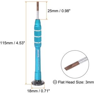 Unique Precision Screwdriver 3mm Slotted Magnetic Head Swivel Screw Driver - Blue - 3.0mm Blue 3.0mm Unique Precision Screwdriver 3mm Slotted Magnetic Head Swivel Screw Driver - Blue - 3.0mm Blue 3.0mm