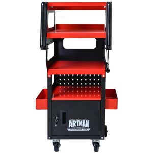 DEVERA 4 Level Multi Purpose Trolley For Diagnostics Blue 16.93 In. W X 46.85 In. H X 15.35 In. D DEVERA 4 Level Multi Purpose Trolley For Diagnostics Blue 16.93 In. W X 46.85 In. H X 15.35 In. D