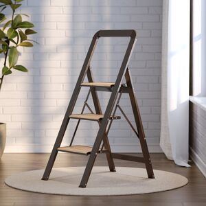 Kodotan sofa 3 Step Ladder Folding Step Stool with Wide Anti-Slip Pedal, Aluminium Lightweight Foldable Step Ladders, 450 lbs Capacity Brown 16.8 In. L X 2.0 In. W X 44.7 In. H Kodotan sofa 3 Step Ladder Folding Step Stool with Wide Anti-Slip Pedal, Aluminium Lightweight Foldable Step Ladders, 450 lbs Capacity Brown 16.8 In. L X 2.0 In. W X 44.7 In. H