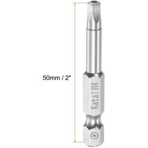 Unique H4 Magnetic Security Pentagon Screwdriver Bit 1/4 Silver Tone H4 Unique H4 Magnetic Security Pentagon Screwdriver Bit 1/4 Silver Tone H4