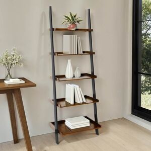 Convenience Concepts French Country Bookshelf Ladder Dark Walnut/Black 25 - 36 in Convenience Concepts French Country Bookshelf Ladder Dark Walnut/Black 25 - 36 in