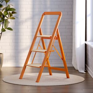 Kodotan sofa 3 Step Ladder Folding Step Stool with Wide Anti-Slip Pedal, Aluminium Lightweight Foldable Step Ladders, 450 lbs Capacity Orange 16.8 In. L X 2.0 In. W X 44.7 In. H Kodotan sofa 3 Step Ladder Folding Step Stool with Wide Anti-Slip Pedal, Aluminium Lightweight Foldable Step Ladders, 450 lbs Capacity Orange 16.8 In. L X 2.0 In. W X 44.7 In. H