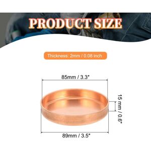 Unique Copper Pipe End Caps Copper Fitting Cap Sweat Plug Connection - Brown 3-3/8 Inch Unique Copper Pipe End Caps Copper Fitting Cap Sweat Plug Connection - Brown 3-3/8 Inch