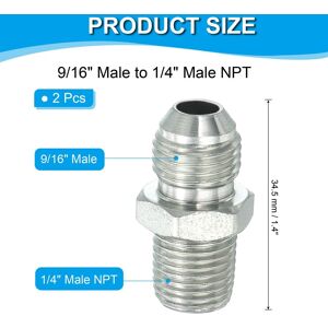 Unique Hex Reducing Nipple Connectors Pipe Adapter, Pipe Fitting Reducer Nipple Adapter Plated Steel Hydraulic Fitting - Silver Tone 9/16 Unique Hex Reducing Nipple Connectors Pipe Adapter, Pipe Fitting Reducer Nipple Adapter Plated Steel Hydraulic Fitting - Silver Tone 9/16