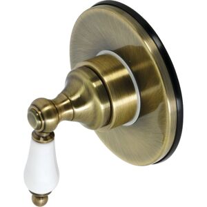 Kingston Brass Single-Handle Three-Way Diverter Valve with Trim Kit Antique Brass See Description Kingston Brass Single-Handle Three-Way Diverter Valve with Trim Kit Antique Brass See Description