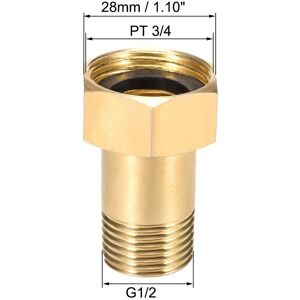 Unique Carbon Steel Pipe Fitting,, 1/2 Male x 3/4 PT Female Thread Connector 4pcs - Gold - G1/2 Male x 3/4PT Gold G1/2 Male x 3/4PT Unique Carbon Steel Pipe Fitting,, 1/2 Male x 3/4 PT Female Thread Connector 4pcs - Gold - G1/2 Male x 3/4PT Gold G1/2 Male x 3/4PT