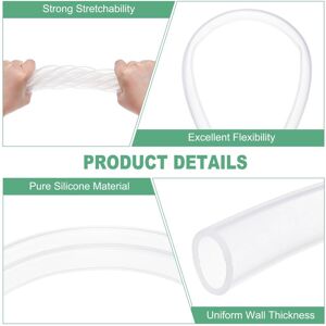 Unique Silicone Tubing, Flexible Silicone Rubber Tube, High Temp Water Air Hose Pipe for Pump/Aquaponics 19mm x 25mm x 2 M Unique Silicone Tubing, Flexible Silicone Rubber Tube, High Temp Water Air Hose Pipe for Pump/Aquaponics 19mm x 25mm x 2 M