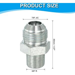 Unique Pipe Adapter Connector Pipe Fitting Oil Feed Restrictor Fitting Hydraulic Connector for Oil Steam Water Pipelines System 7/8 Unique Pipe Adapter Connector Pipe Fitting Oil Feed Restrictor Fitting Hydraulic Connector for Oil Steam Water Pipelines System 7/8