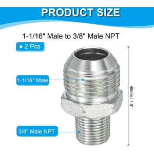 Unique Hex Reducing Nipple Connectors Pipe Adapter, Pipe Fitting Reducer Nipple Adapter Plated Steel Hydraulic Fitting - Silver Tone 1-1/16 Unique Hex Reducing Nipple Connectors Pipe Adapter, Pipe Fitting Reducer Nipple Adapter Plated Steel Hydraulic Fitting - Silver Tone 1-1/16