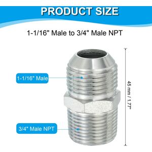 Unique Hex Reducing Nipple Connectors Pipe Adapter Flare JIC Pipe Fitting Reducer Nipple Adapter Plated Steel Hydraulic Fitting 1-1/16 Unique Hex Reducing Nipple Connectors Pipe Adapter Flare JIC Pipe Fitting Reducer Nipple Adapter Plated Steel Hydraulic Fitting 1-1/16