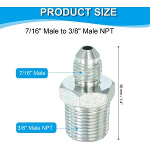 Unique Hex Reducing Nipple Connectors Pipe Adapter Flare JIC Pipe Fitting Reducer Nipple Adapter Plated Steel Hydraulic Fitting 7/16 Unique Hex Reducing Nipple Connectors Pipe Adapter Flare JIC Pipe Fitting Reducer Nipple Adapter Plated Steel Hydraulic Fitting 7/16