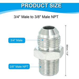 Unique Hex Reducing Nipple Connectors Pipe Adapter Flare JIC Pipe Fitting Reducer Nipple Adapter Plated Steel Hydraulic Fitting 3/4 Unique Hex Reducing Nipple Connectors Pipe Adapter Flare JIC Pipe Fitting Reducer Nipple Adapter Plated Steel Hydraulic Fitting 3/4